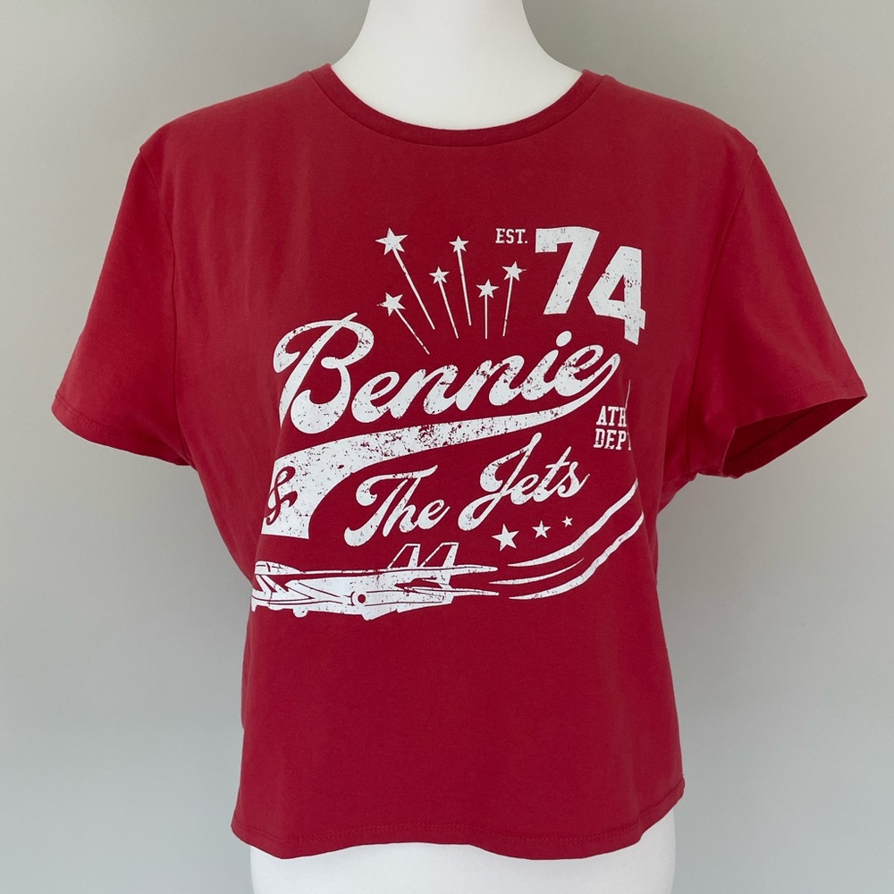 Elton John Bennie & The Jets Cropped Tee 1X JUNIORS - Picture 2 of 10
